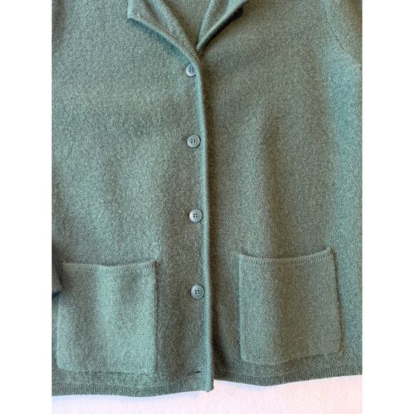 Casual Corner Annex Women Med Petite Wool Sweater Jacket Grandma Core Cardigan - Picture 8 of 11